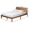 Baxton Studio Eileen Mid-Century Transitional Walnut Brown Finished Wood Queen Size Platform Bed 232-13242-ZORO - alternate 5